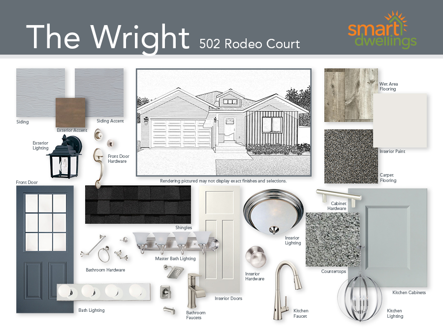 Product Board for 502 Rodeo - The Wright Floor Plan by Smart Dwellings